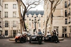 Paris Private Vintage Half Day Tour on a Sidecar Motorcycle