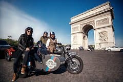 Paris Private Vintage Half Day Tour on a Sidecar Motorcycle