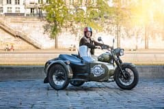Paris Private Vintage Half Day Tour on a Sidecar Motorcycle