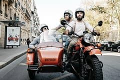 Paris Private Vintage Half Day Tour on a Sidecar Motorcycle