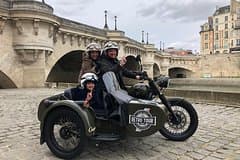 Paris Private Vintage Half Day Tour on a Sidecar Motorcycle