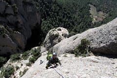 Climbing in Montserrat Mountain