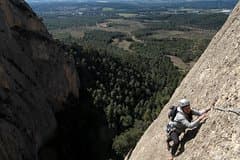 Climbing in Montserrat Mountain