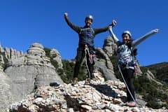 Climbing in Montserrat Mountain