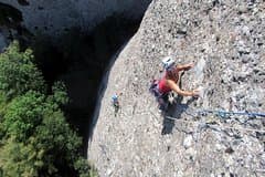 Climbing in Montserrat Mountain