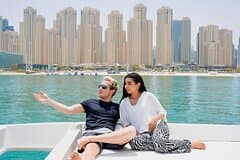 Dubai Harbour Luxury Yacht Tour with BBQ & Drinks 