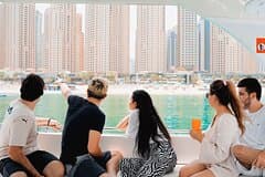 Dubai Harbour Luxury Yacht Tour with BBQ & Drinks 
