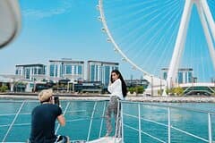 Dubai Harbour Luxury Yacht Tour with BBQ & Drinks 