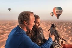Luxury Hot Air Balloon, Land Rover Defender & Michelin Breakfast