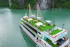 Apollo Premium 5-Star Day Cruise to Ha Long Bay with Buffet Lunch