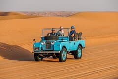 Heritage Safari Dubai in Vintage Land Rover with Dinner
